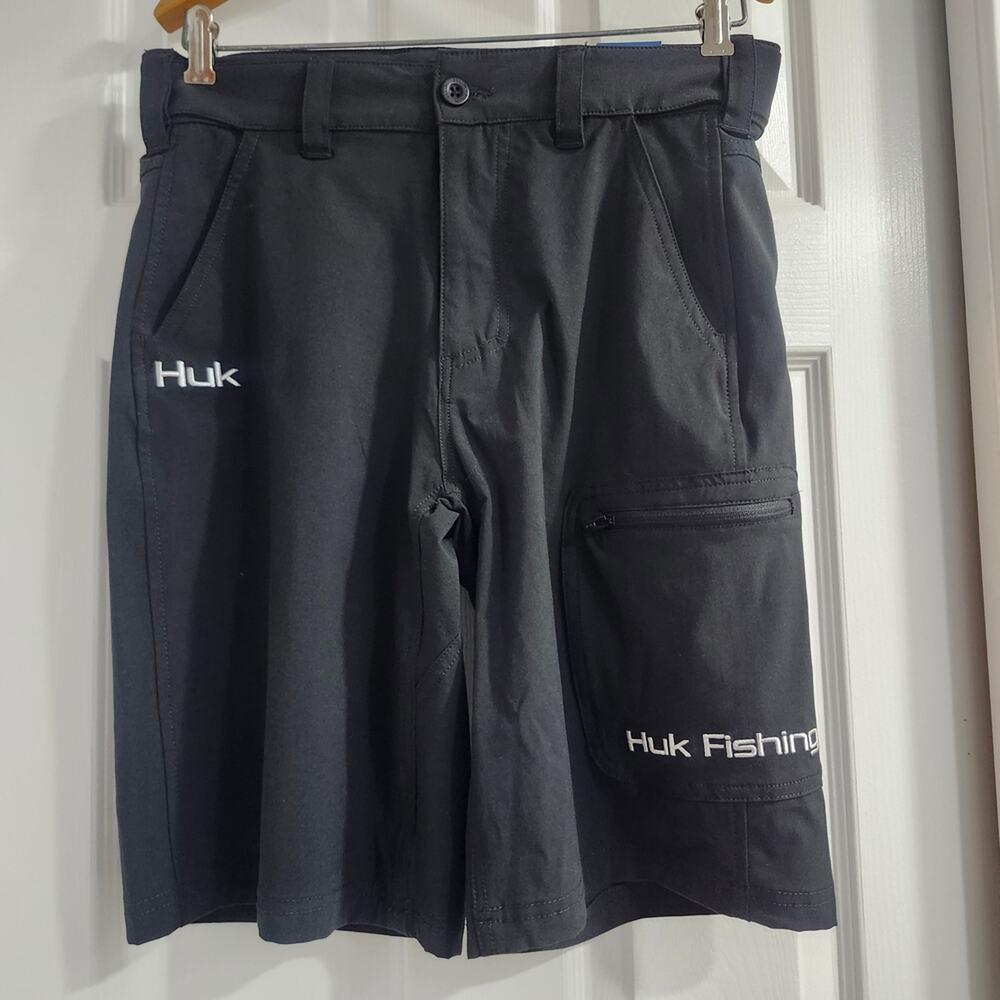 ❤️NWT❤️ Huk Men's Black Fishing Shorts